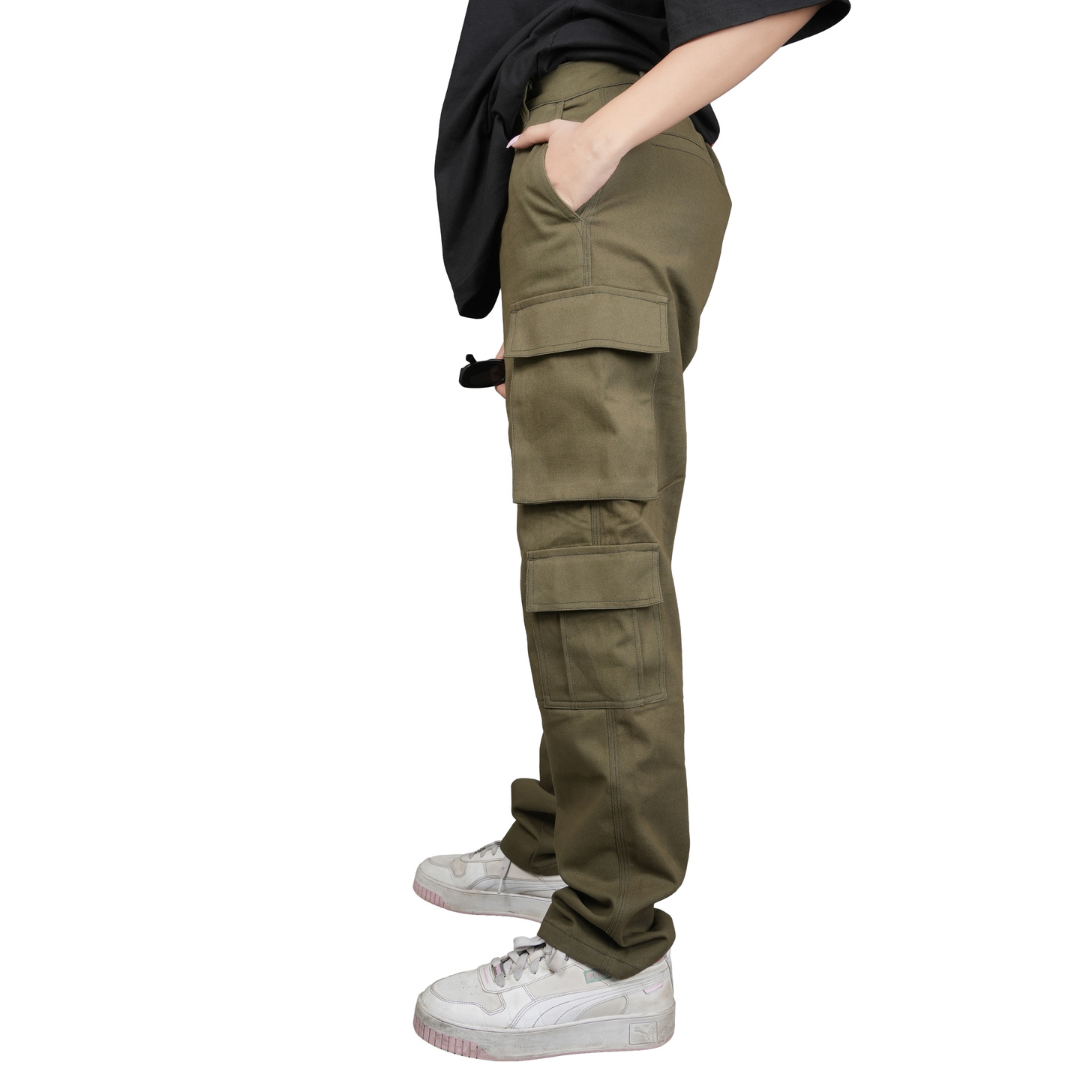 Olive Green Cargo Pants (Unisex)